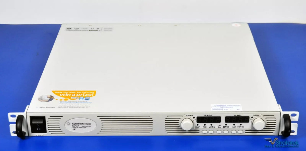 Agilent N5751A 300V/2.5A 750W DC Power Supply