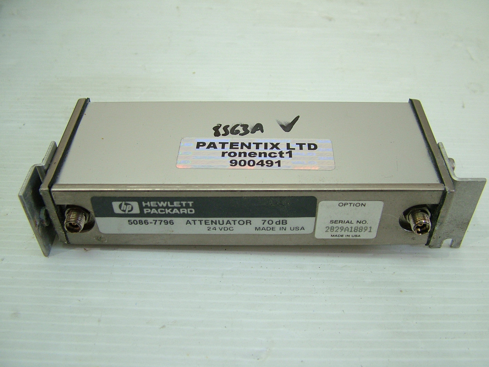Agilent 5086-7796 Attenuator 70dB for 8563E