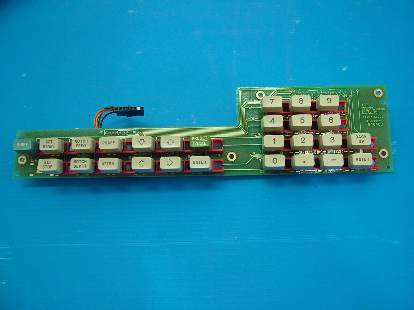 HP Agilent 11757-60001 Keypad 11757A