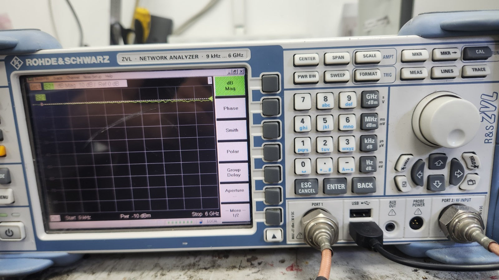 Rohde & Schwarz ZVL6 Vector Network Analyzer 9kHz-6GHz