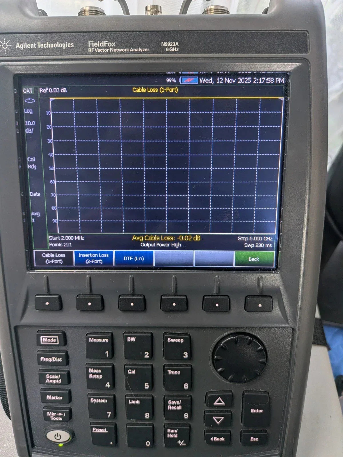 Keysight Agilent N9923A 6GHz Vector Network Analyzer