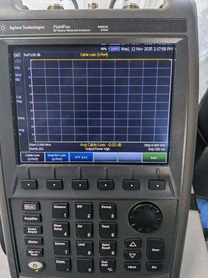 Keysight Agilent N9923A 6GHz Vector Network Analyzer