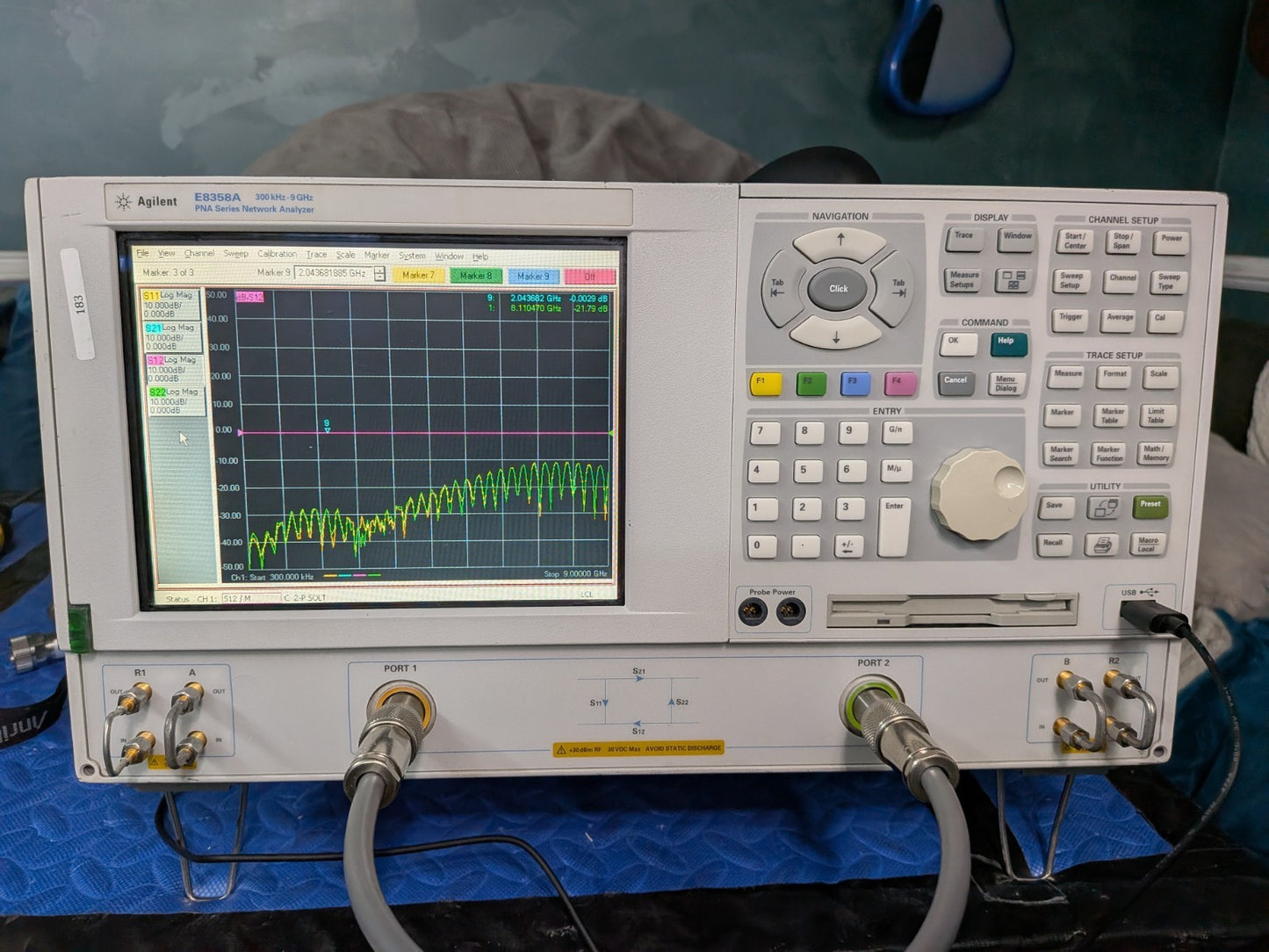 HP Keysight Agilent E8358A 9 GHz PNA VNA