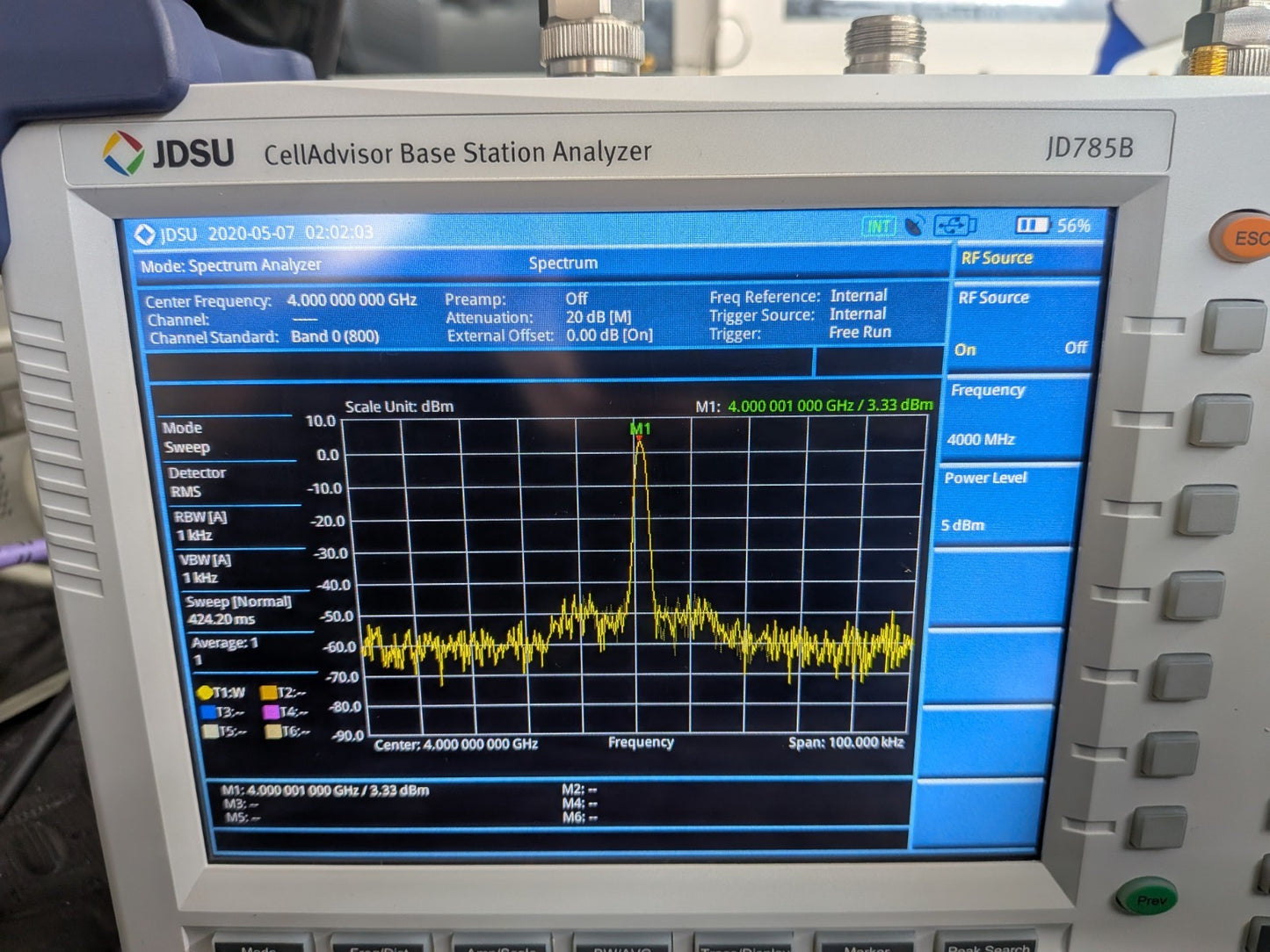 JDSU Viavi JD785B 8 GHz Handheld Analyzer