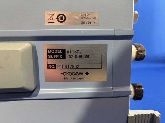 Yokogawa WT1800 Precision Power Analyzer DC-5MHz