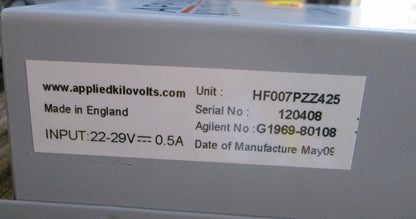 Agilent G1969-80108 TOF III Detector Power Supply