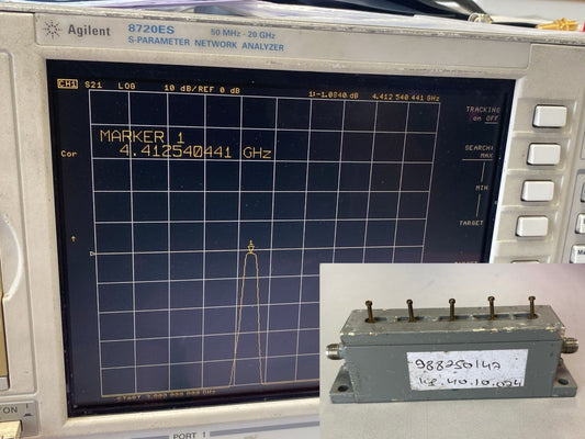 Band Pass Filter 4.4 GHz Center Frequency 40 MHz BW
