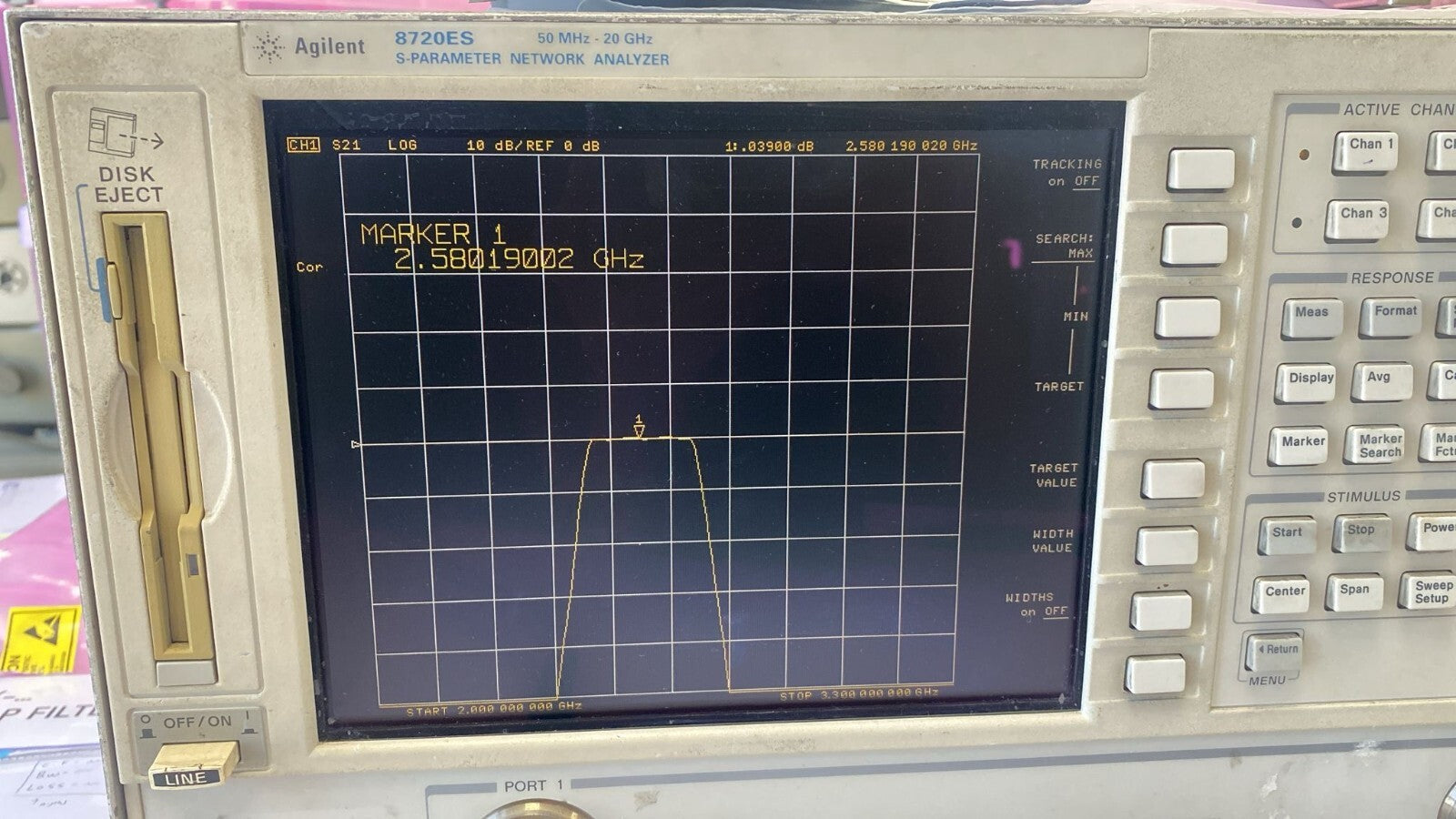 Band Pass Filter 2.5 GHz 220 MHz 0.1 dB