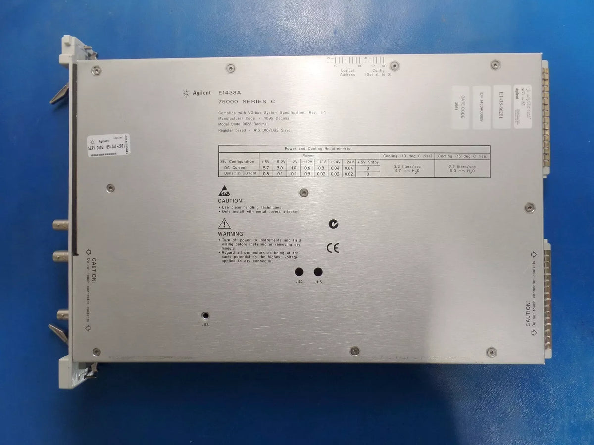 HP Agilent E1438A-288 VXI Digitizer Module with Option 288