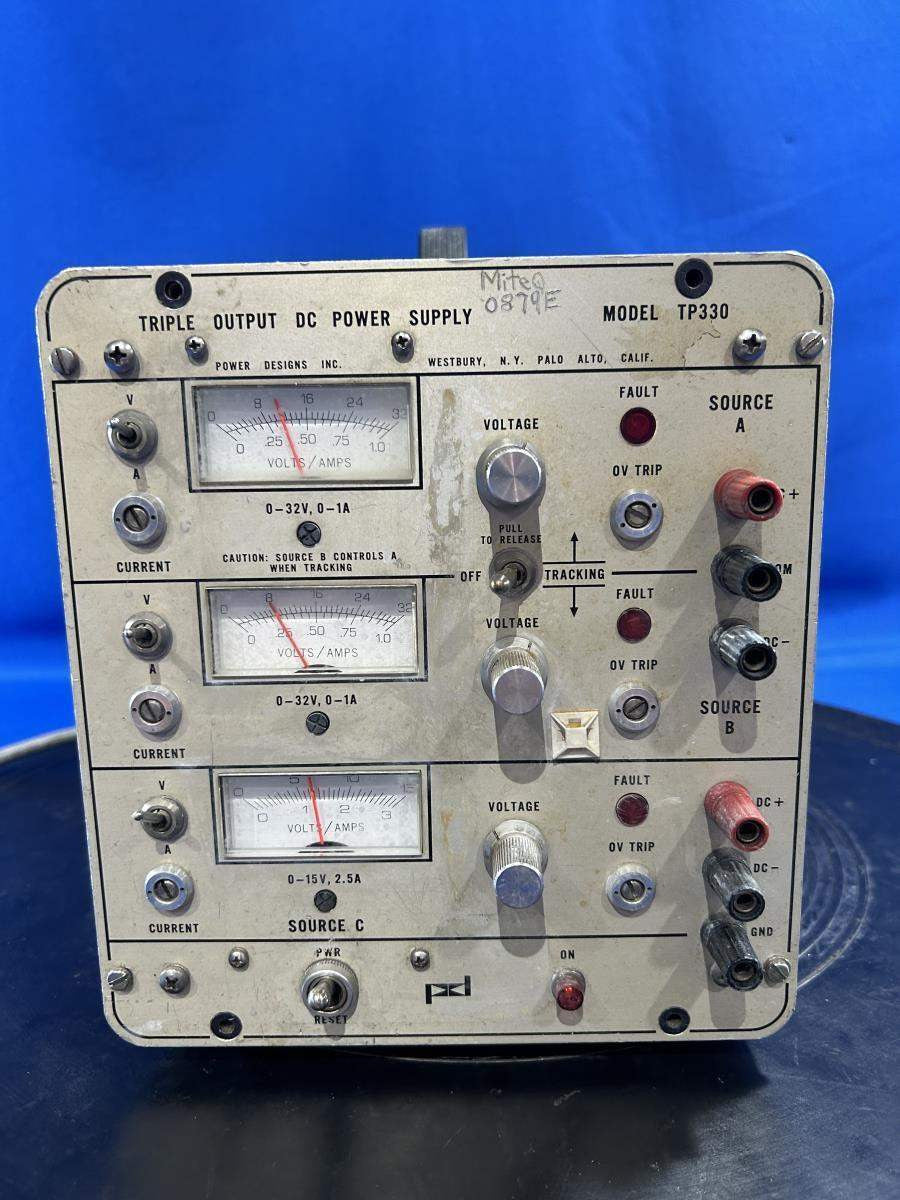 Power Designs TP330 Triple Output Power Supply