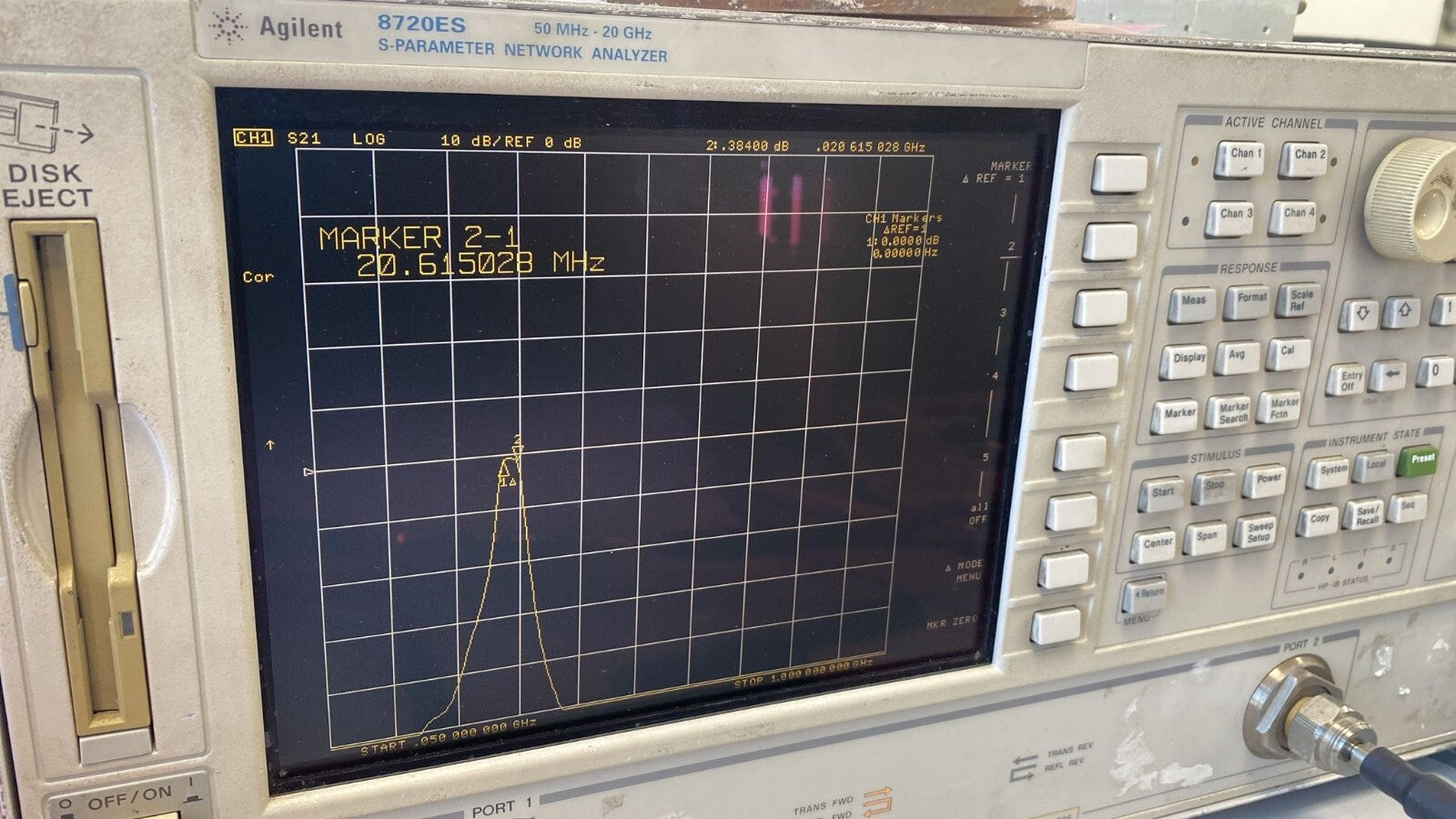 Band Pass Filter 320 MHz 20 MHz BW
