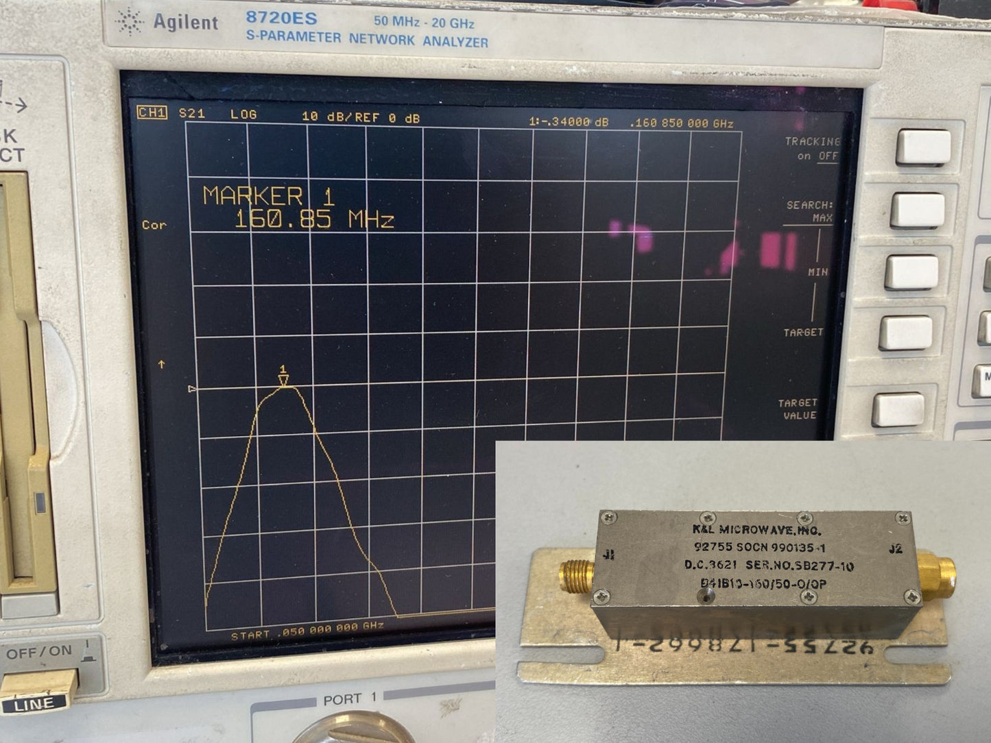 Band Pass Filter 160 MHz 50 MHz B41B10-160/50