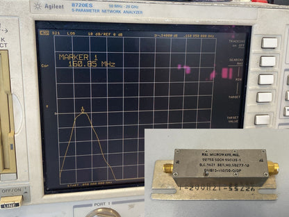 Band Pass Filter 160 MHz 50 MHz B41B10-160/50