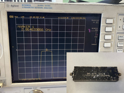 K&L Band Pass Filter 2.8 GHz 310 MHz BW 2dB Loss