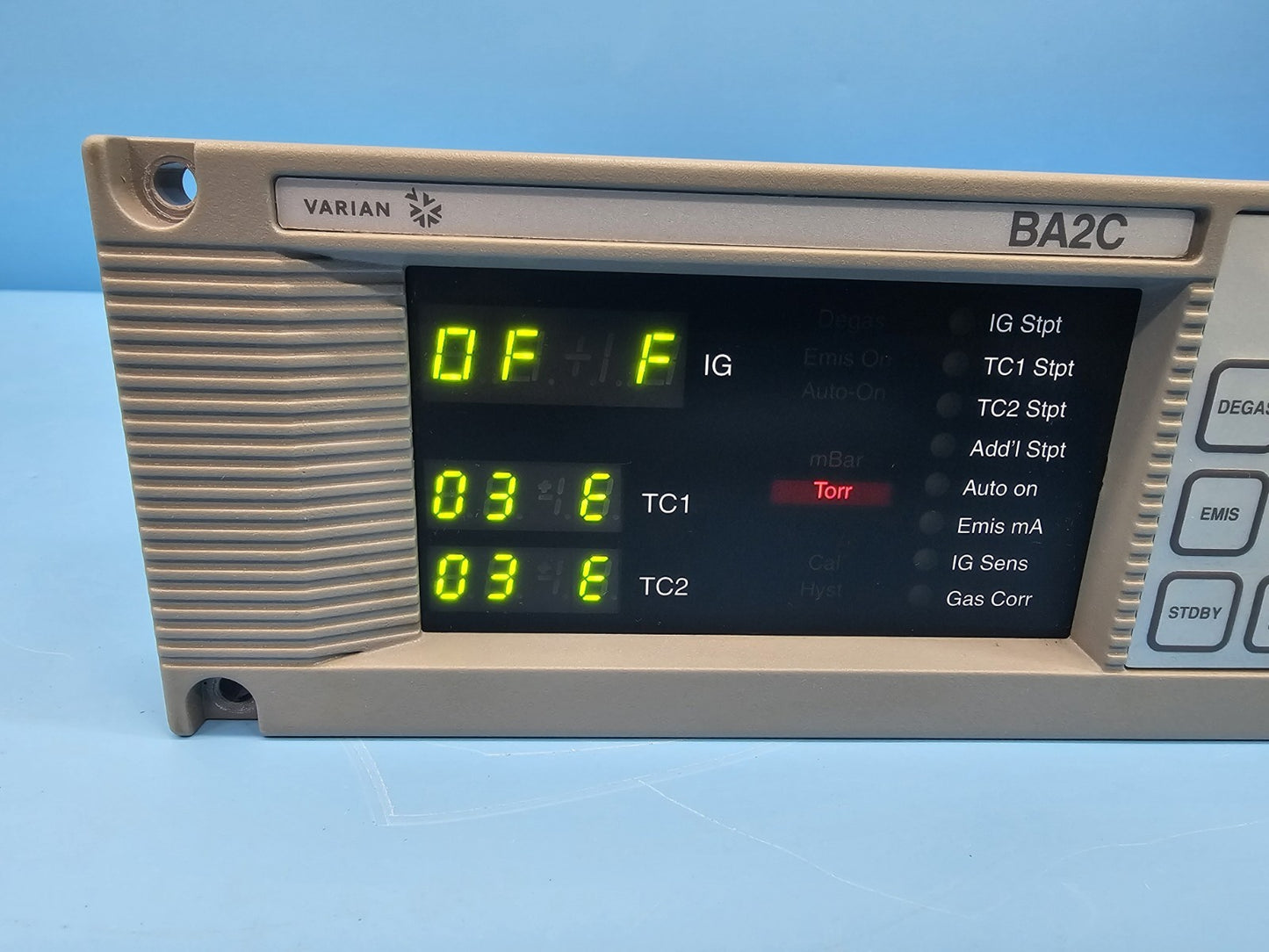 Varian BA2C Sentorr Vacuum Gauge Controller