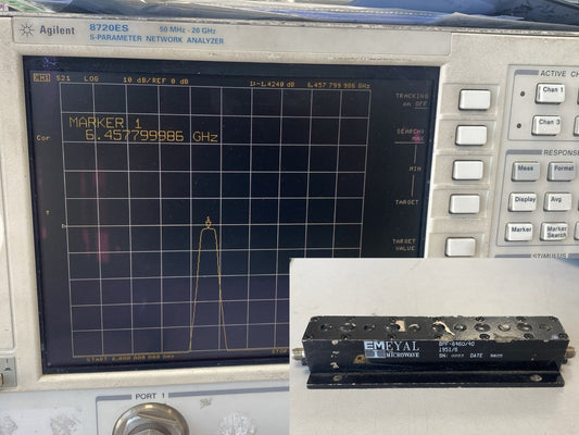 Bandpass Filter 6.4 GHz 40 MHz 1.5dB Loss