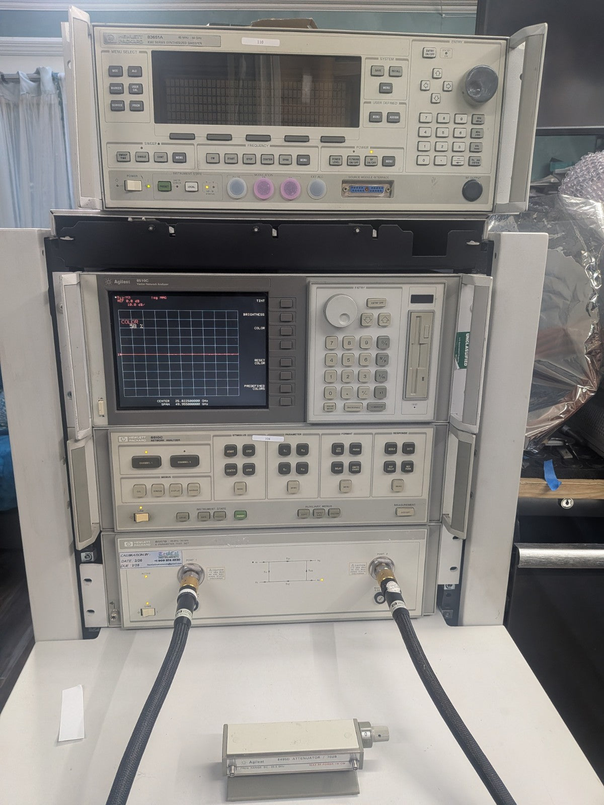 HP Agilent 8510C Network Analyzer LCD