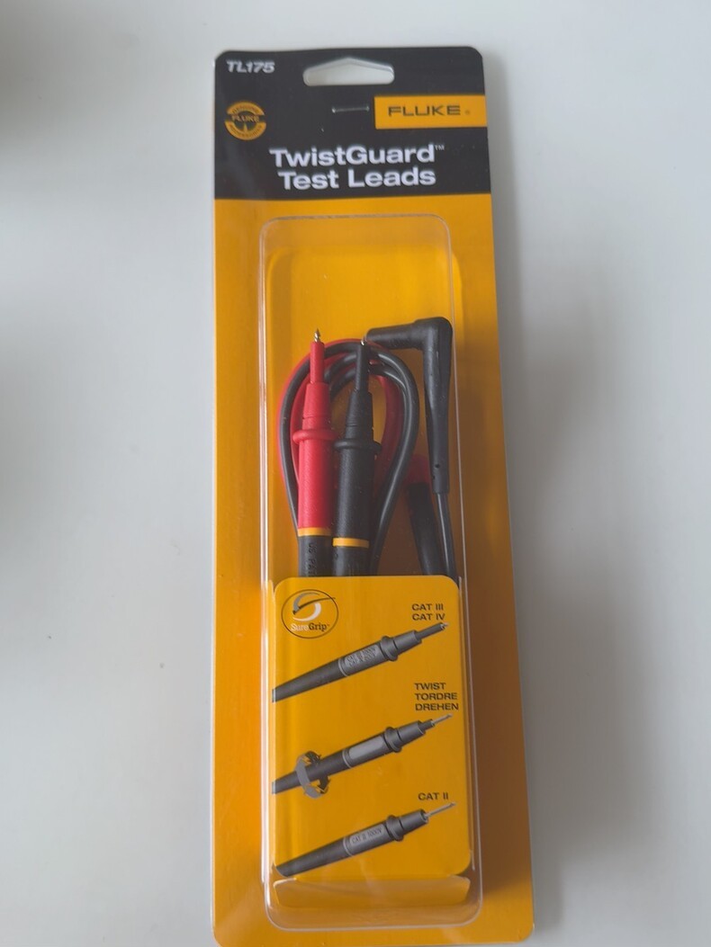 New Fluke TL175 TwistGuard Test Leads CAT III
