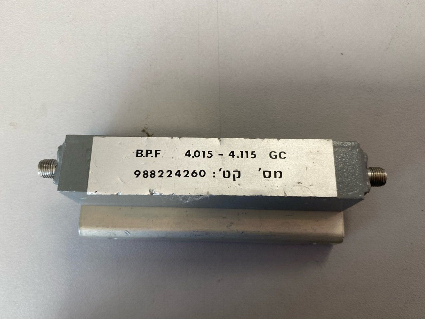 Bandpass Filter 4 GHz 120 MHz 0.4 dB Loss