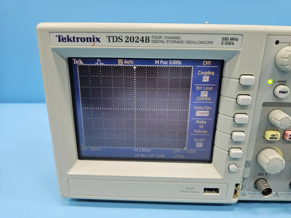 Tektronix TDS2024B 4-Channel 200MHz Digital Oscilloscope