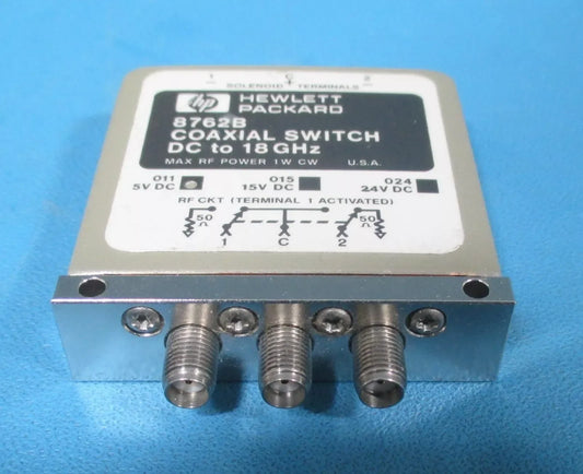 HP Agilent 8762B DC-18GHz Coaxial SPDT Switch