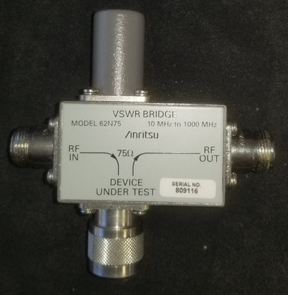 Anritsu 62N75 VSWR Bridge 10 MHz - 1 GHz