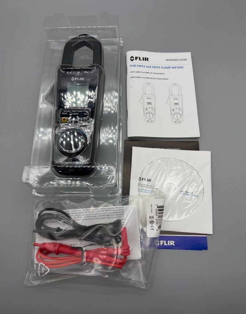 New FLIR CM74 600A AC DC Industrial Clamp Meter