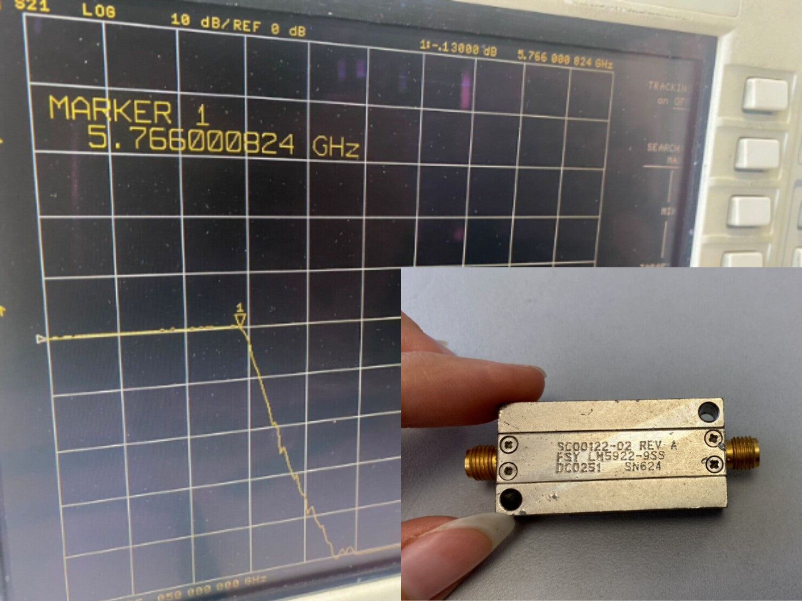 Low Pass Filter 5.8GHz 0.2dB SCOO122-02