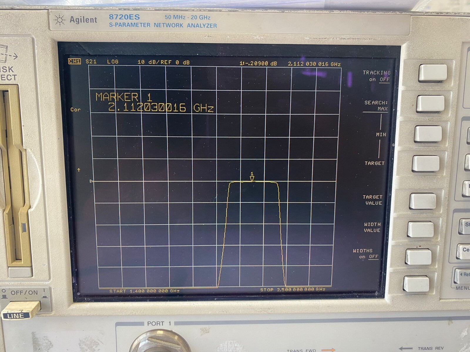 Band Pass Filter 2 GHz 220 MHz BW 0.2dB BPF-2076/4