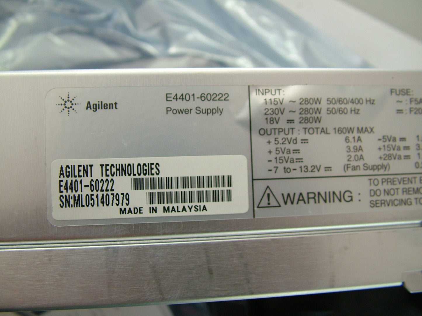 HP Agilent Power Supply E4407B ESA-E