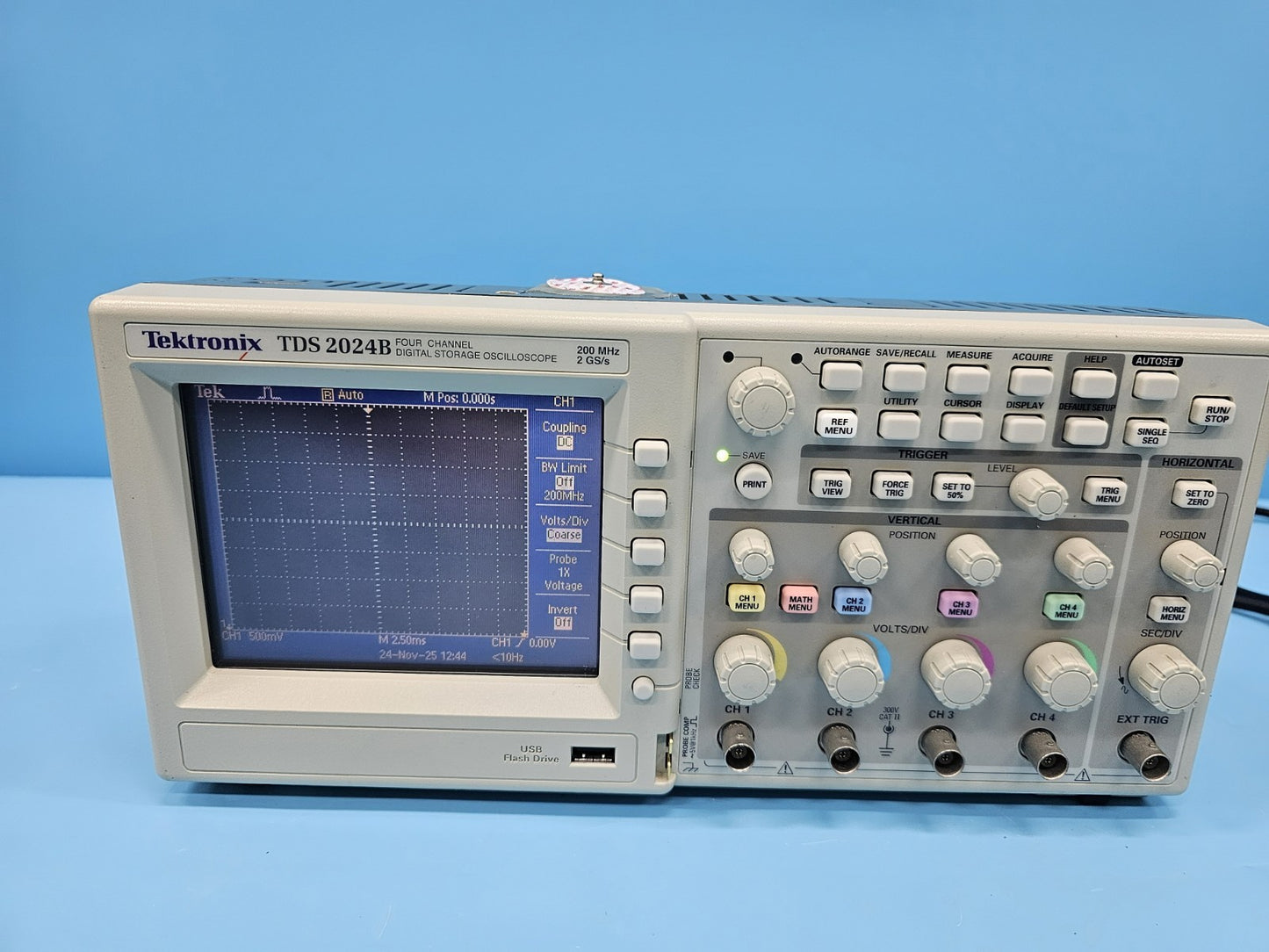 Tektronix TDS2024B 4-Channel 200MHz Digital Oscilloscope