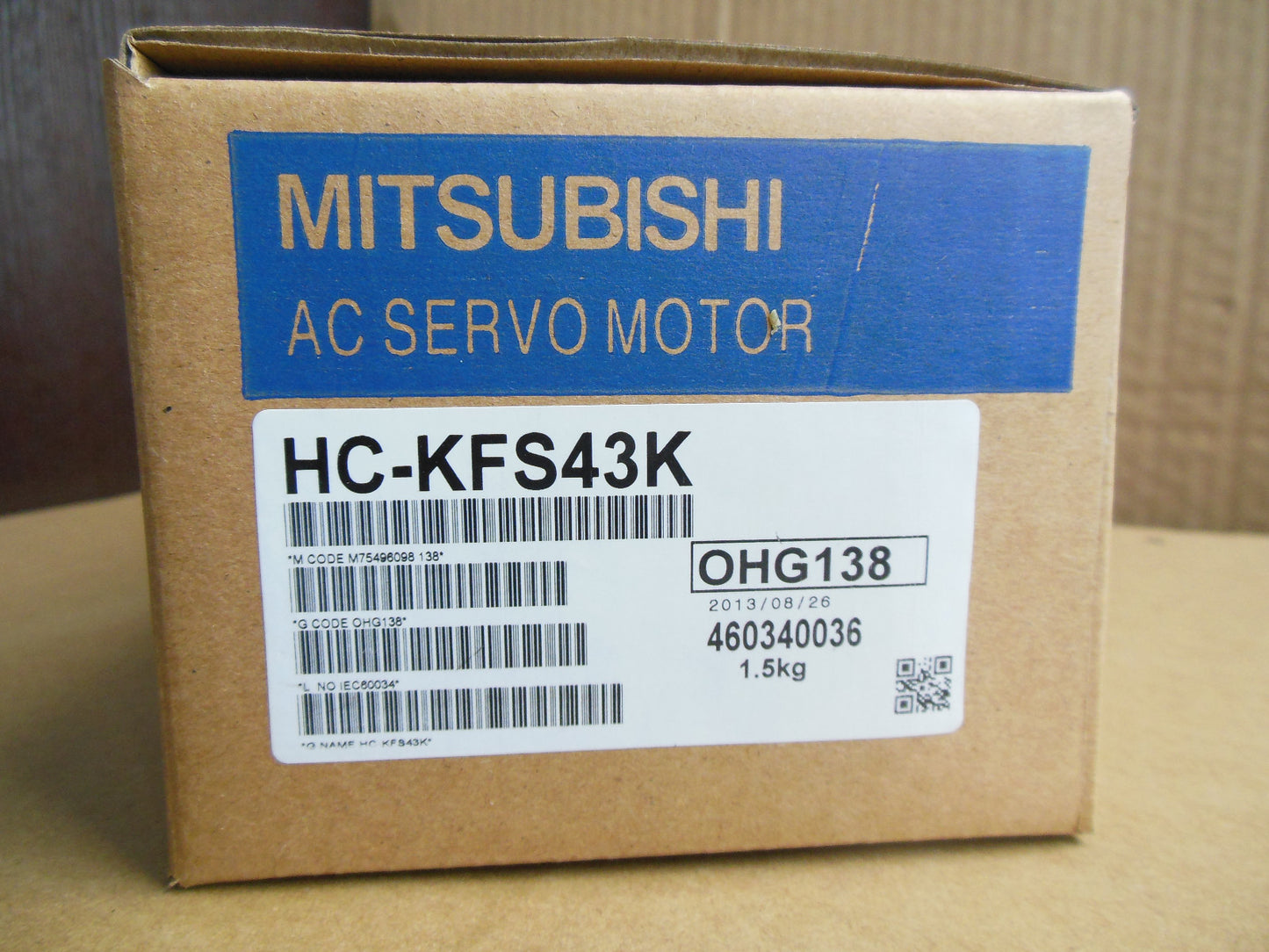 1PC New Mitsubishi HC-KFS43K 400W AC Servo Motor MELSERVO J2S In Box