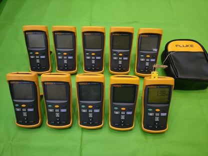 Used Fluke 52-II Dual Channel Contact Thermometer -40 to 260°C