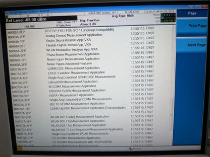 Agilent Keysight N9010A 26.5GHz Spectrum Analyzer