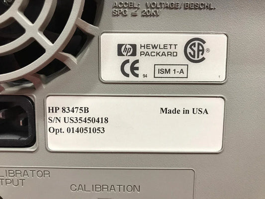 Agilent 83475B Lightwave Communication Analyzer