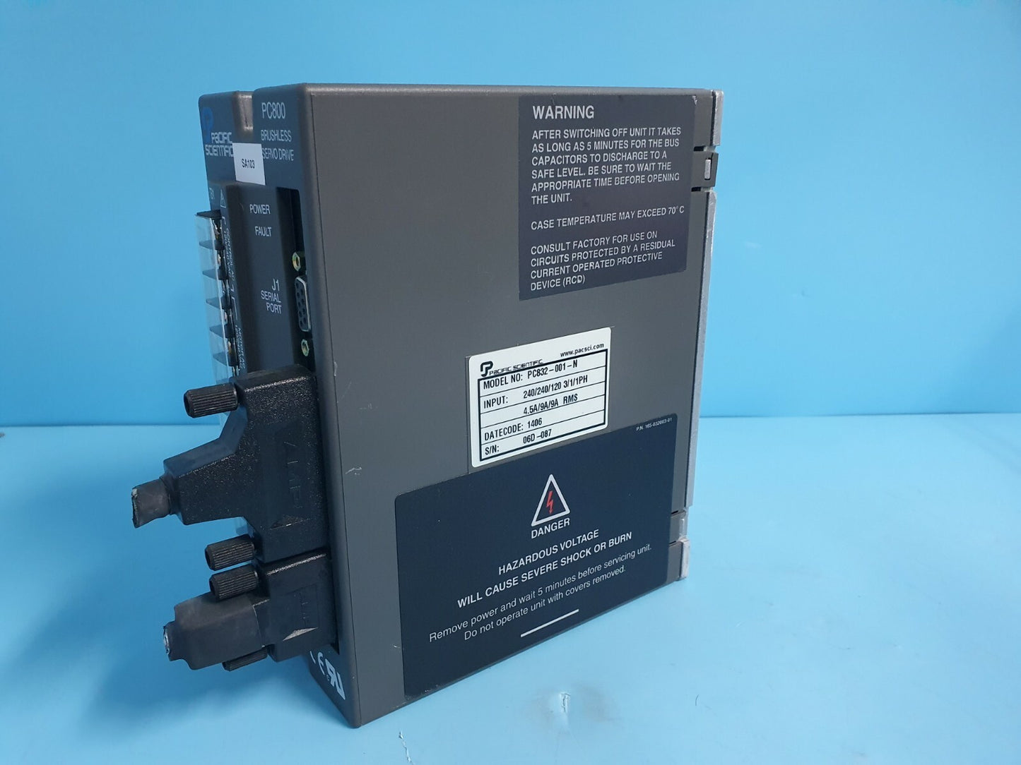Pacific Scientific PC832-001-N Brushless Servo Driver
