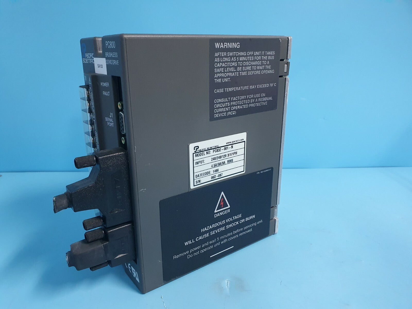 Pacific Scientific PC832-001-N Brushless Servo Driver