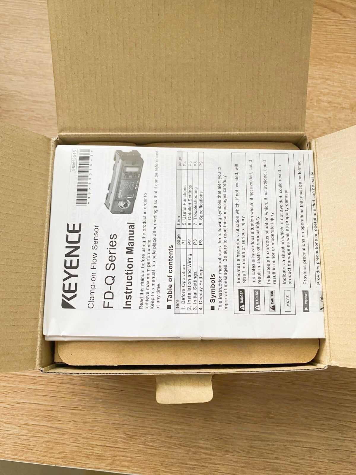 Keyence FD-Q20C Digital Clamp-On Flow Sensor Meter