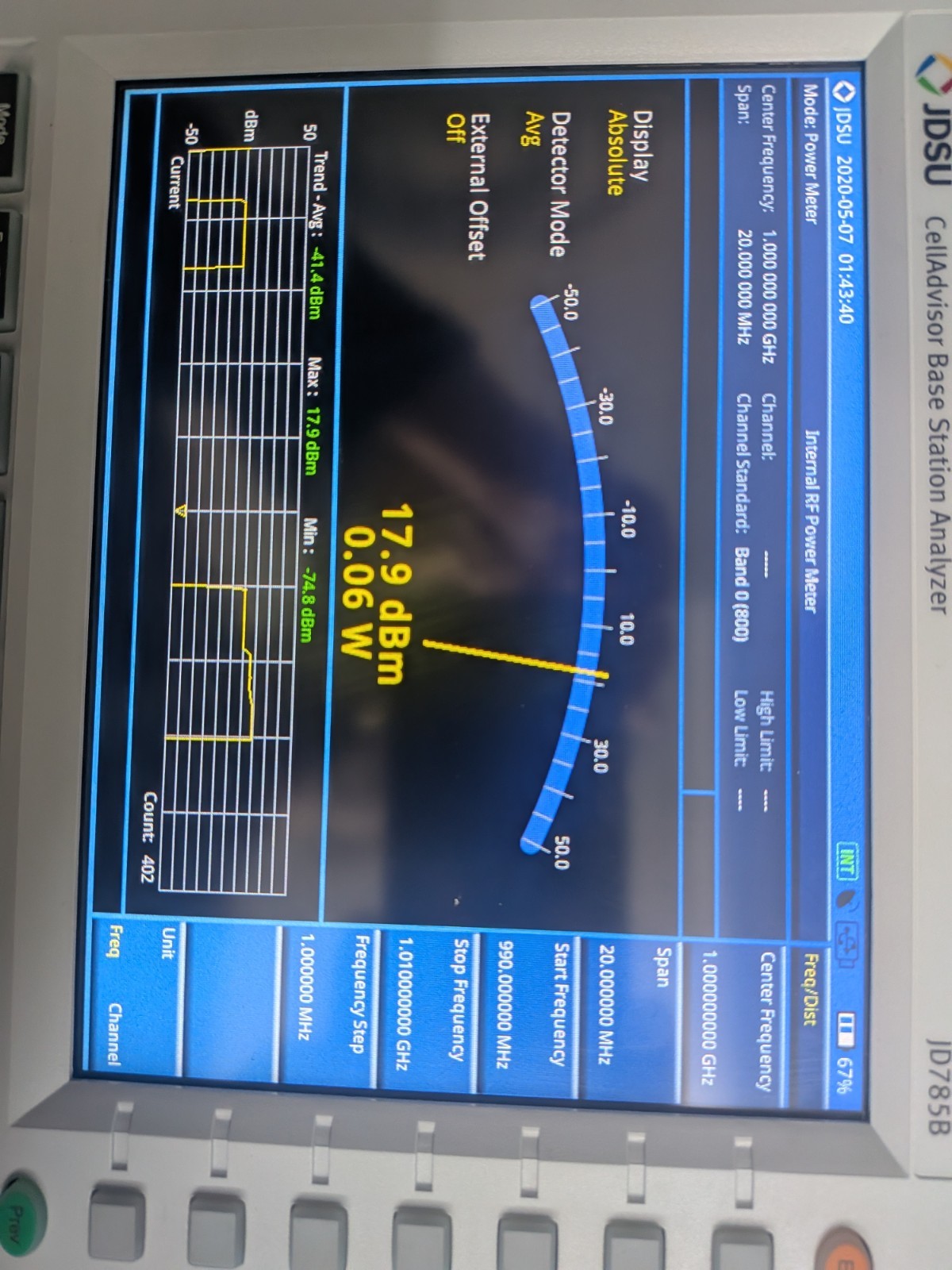 JDSU Viavi JD785B 8 GHz Handheld Analyzer