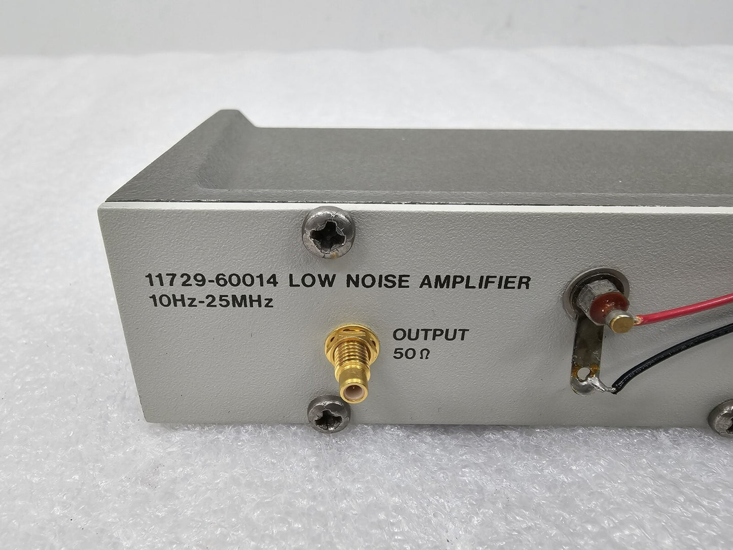 HP Agilent 11729-60014 Low Noise Amplifier 10Hz-25MHz