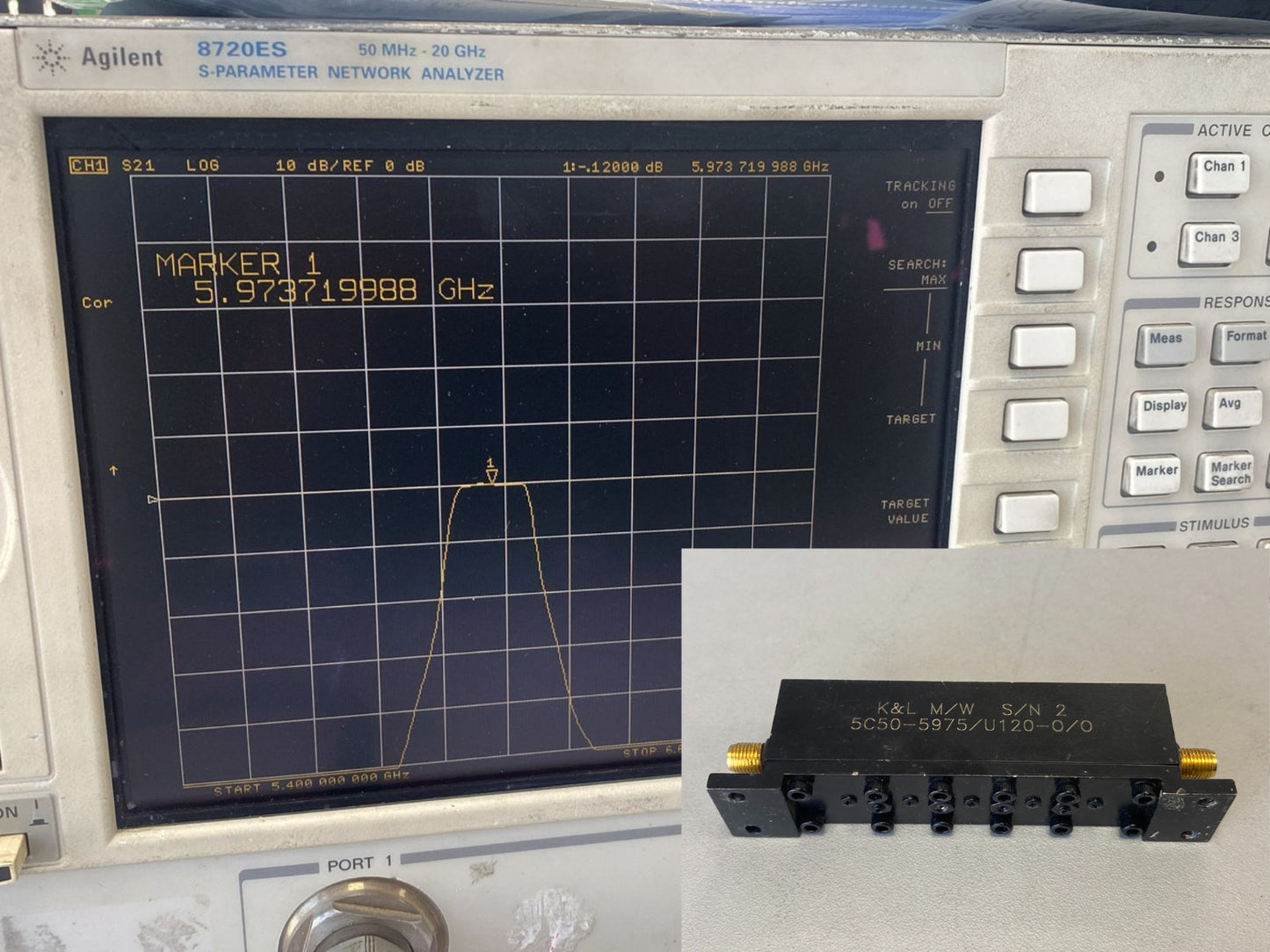 K&L Bandpass Filter 5.9 GHz 125 MHz