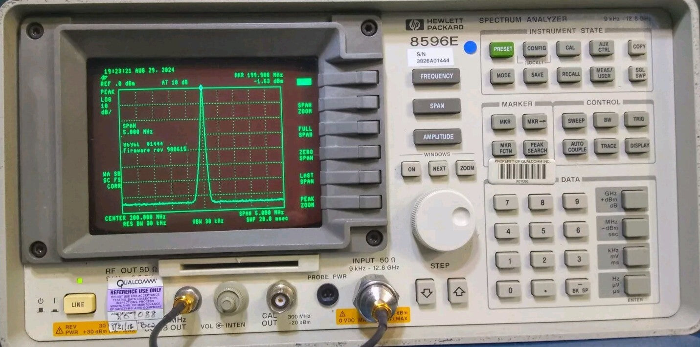 HP 8596E Spectrum Analyzer 9kHz-12.8GHz