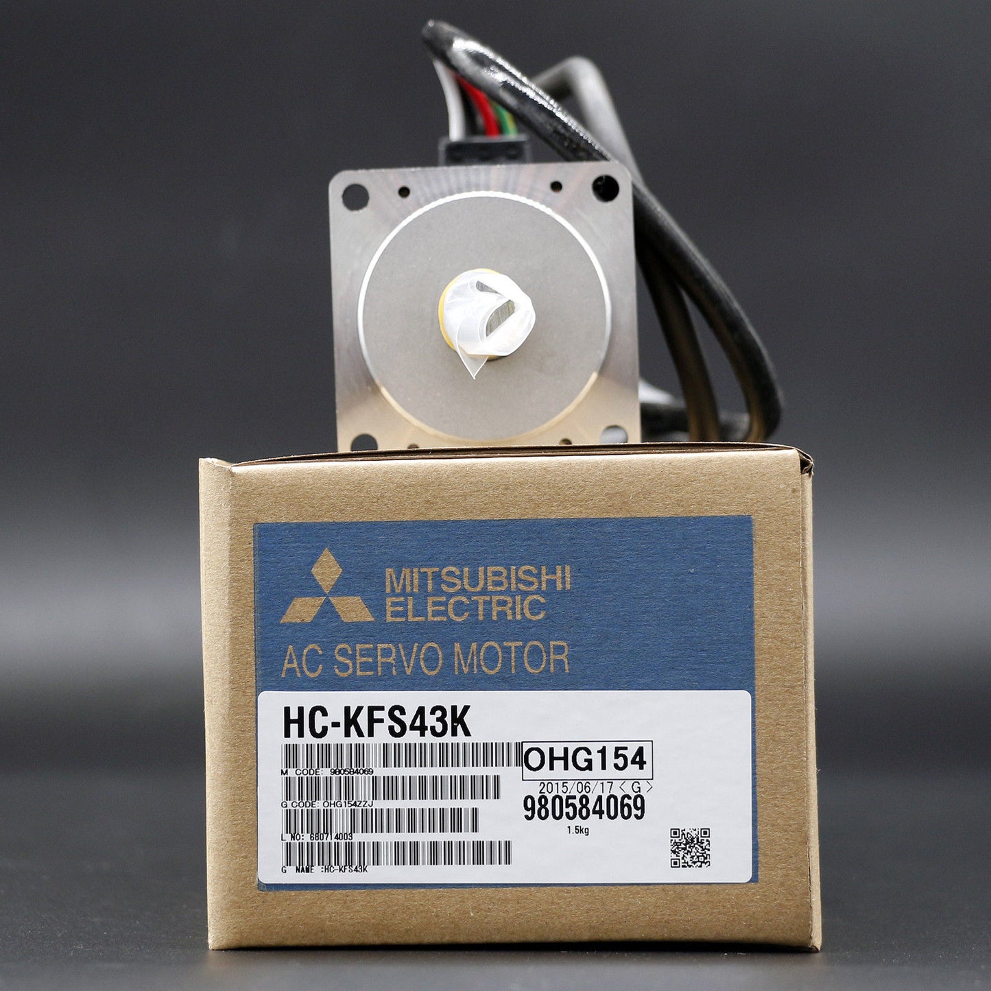1PC New Mitsubishi HC-KFS43K 400W AC Servo Motor MELSERVO J2S In Box