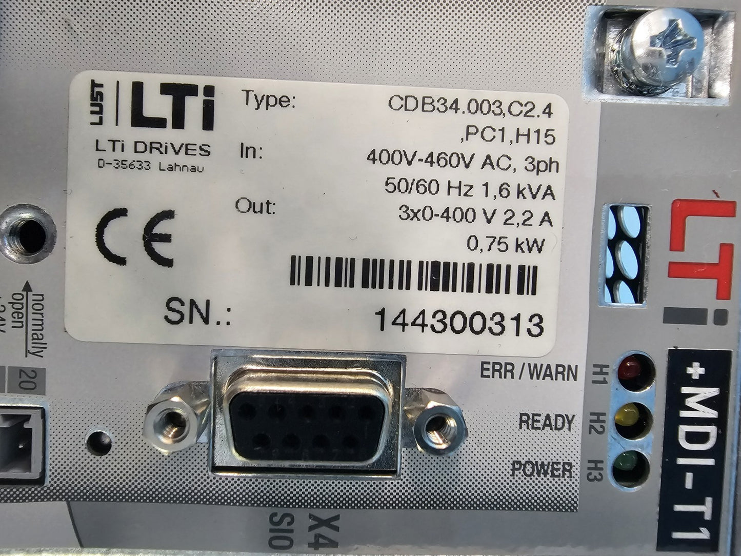 LUST LTi DRiVES CDB34.003 Servo Motor Driver