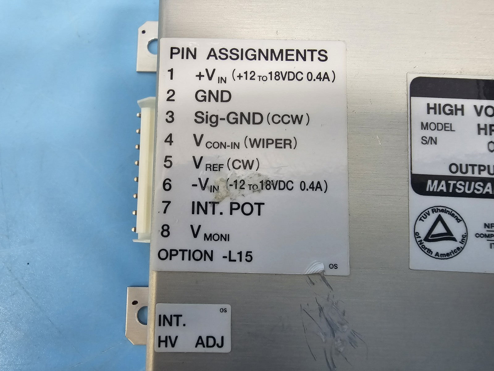 Matsusada HPMR-3P High Voltage Power Supply