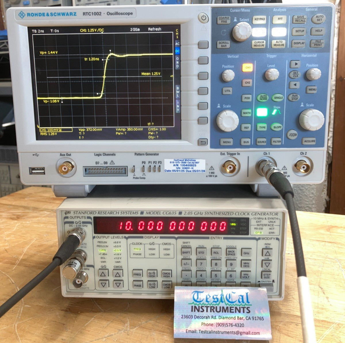 Stanford Research CG635 Rubidium Timebase