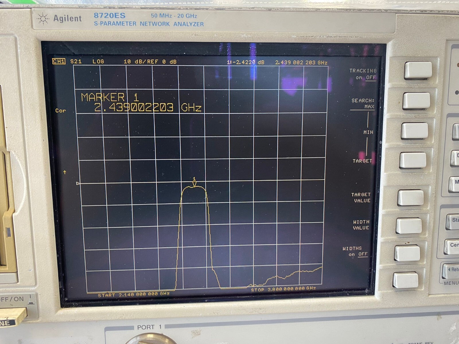 Band Pass Filter 2.4GHz BW 61MHz Loss 2dB SRP2437K8N50SC