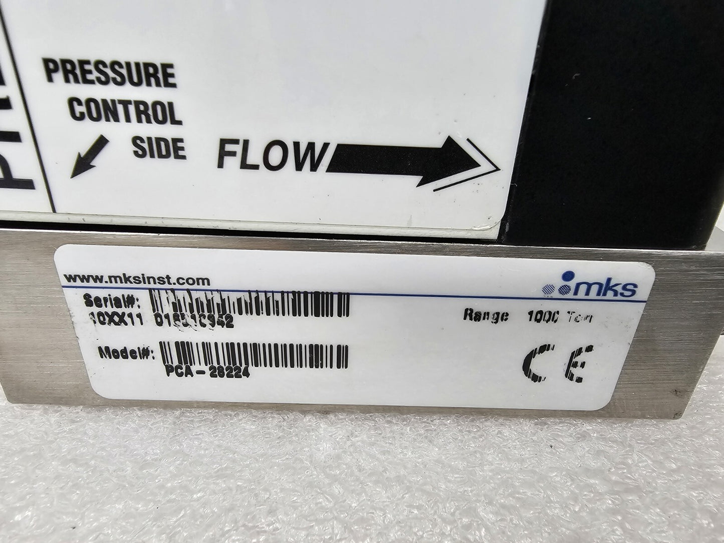 MKS PCA-28224 Pressure Controller 1000 Torr
