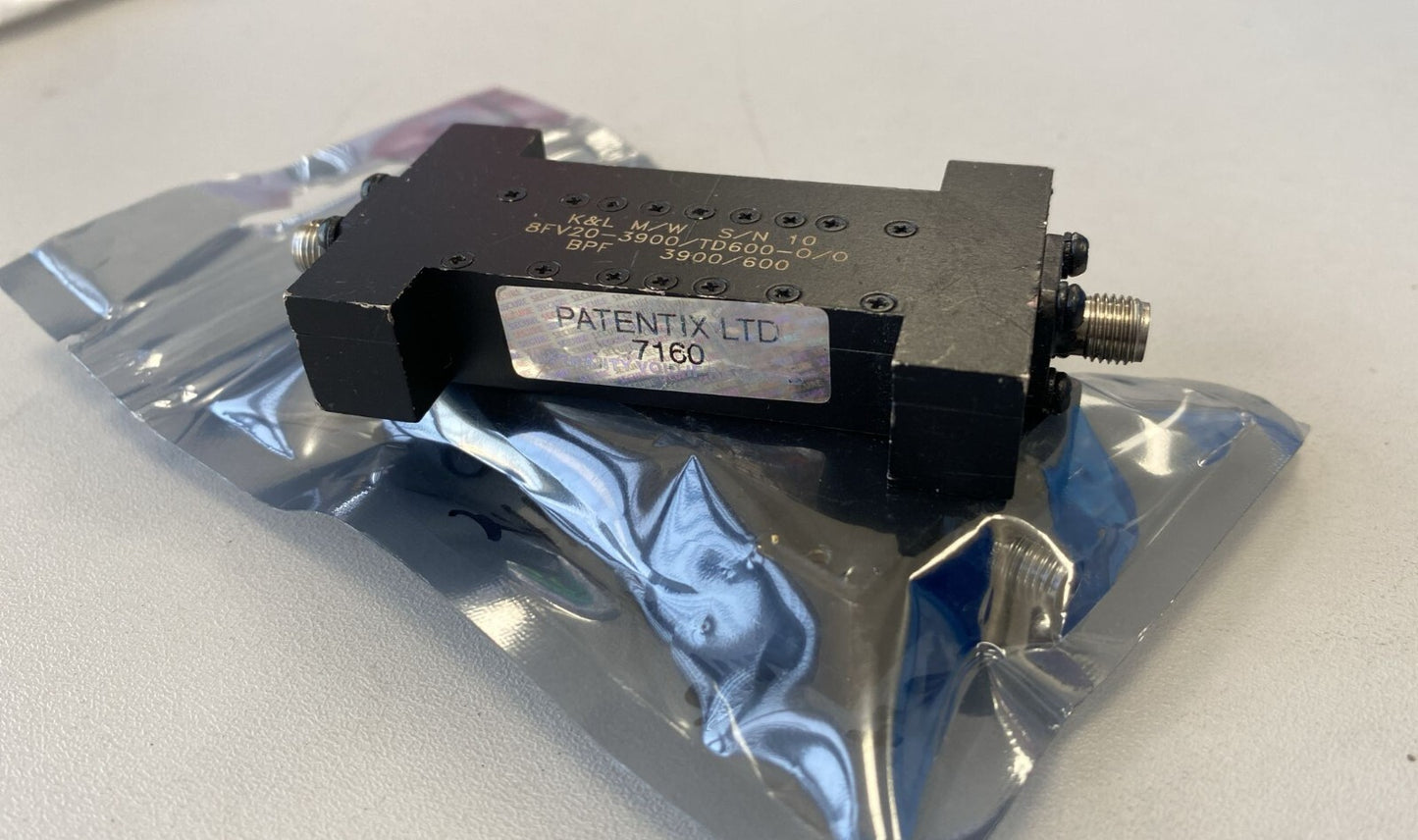 K&L Band Pass Filter CF 3.9GHz 700MHz