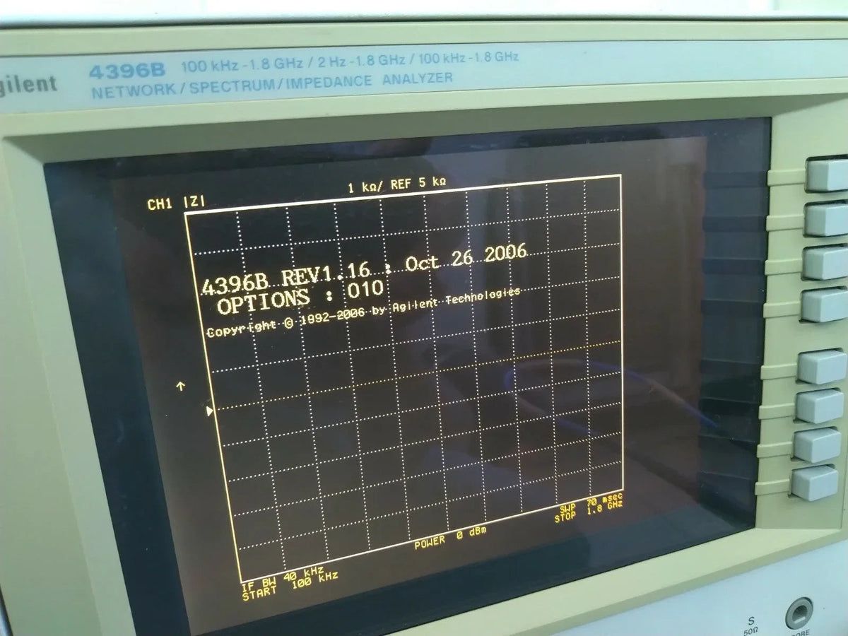 Agilent 4396B RF Network/Impedance Analyzer